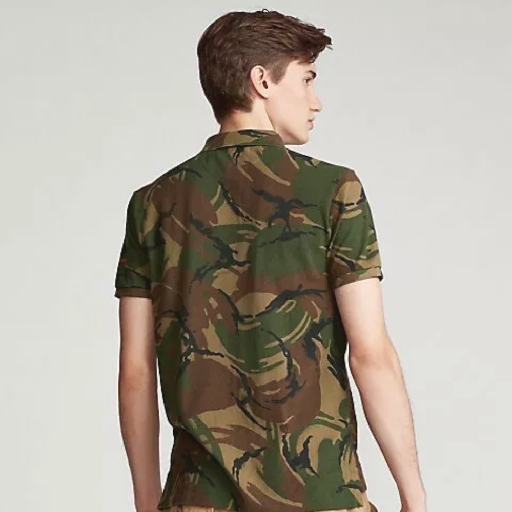 Polo Ralph Lauren Men's Camo Logo Patchwork Shirt - Picture 9 of 14